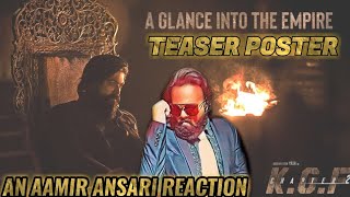 KGF CHAPTER 2 A GLANCE INTO THE EMPIRE TEASER POSTER | REACTION | ROCKING STAR YASH | BLOCKBUSTER