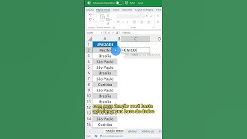 Função Único: Como Retirar Valores Repetidos da Sua Planilha no Excel | #shorts