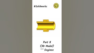 2-Cylindrical Engine Part 8 | Mechanical Design Journey with SolidWorks 🚀#3dmodeling #3dengine #3d