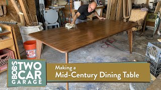 Building a Mid Century Dining Room Table