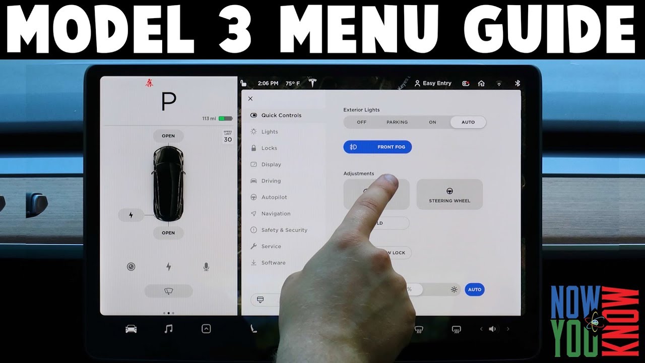 Model 3 Menu Complete Guide