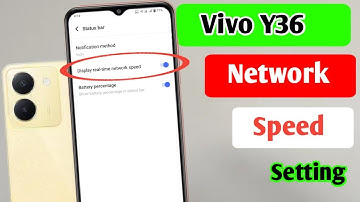 Vivo y36 mein network speed Setting kaise on karte hain/How to show network speed vivo y36