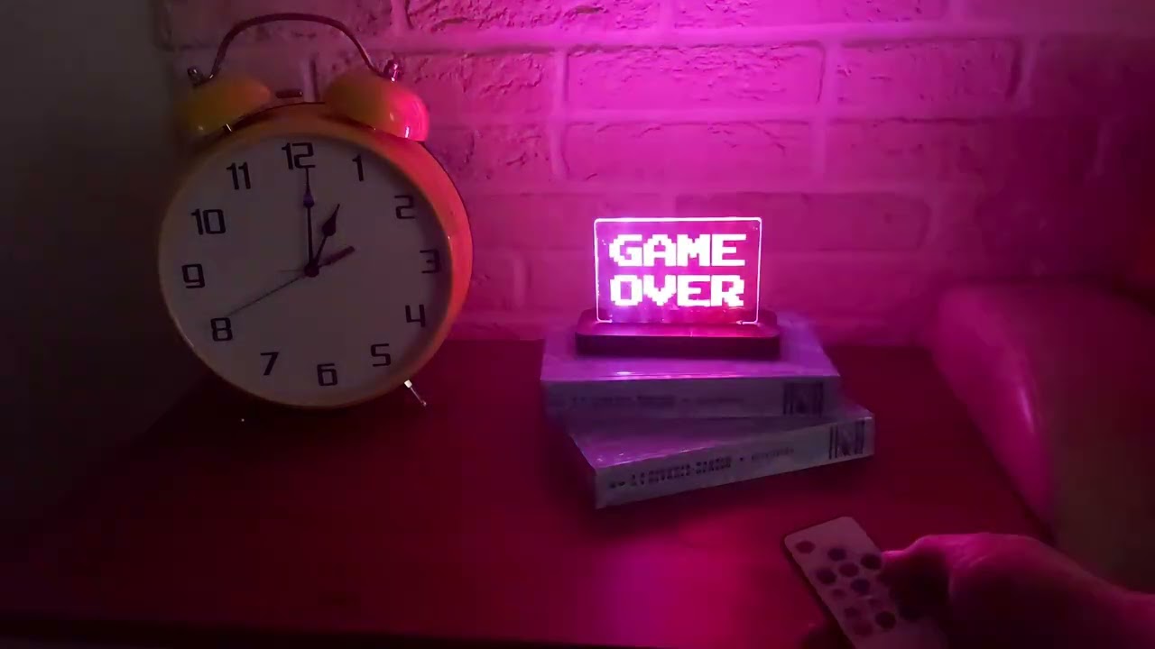 Game Over светодиодный ночник