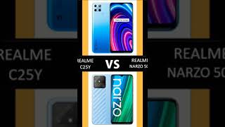 Realme C25Y vs Realme Narzo 50A | #short #viralshort #ytshort #realme #compare #vs #smartphones