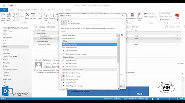 Microsoft Outlook 2016 Quick Steps