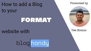 How to add a Blog to your Format website with BlogHandy