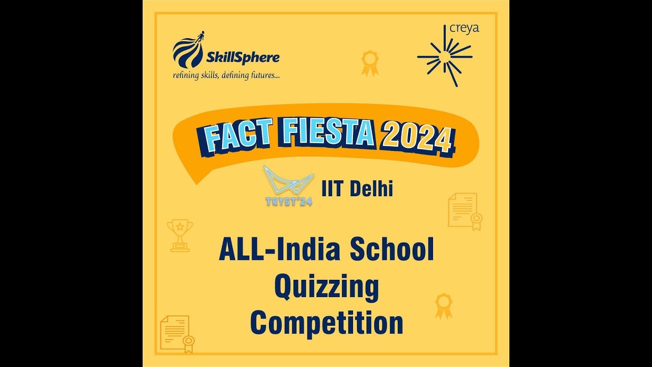 IIT Delhi Tryst Fact Fiesta Quiz 2024! Zonal Final Round Grades 9 to 12 YouTube