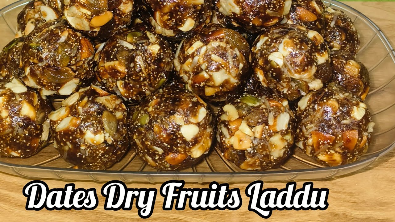 Dates Dry Fruits Laddu l बिना चिनी बिना गुड़ के लड्डू l Best Dry Fruits Laddu Recipe #shorts