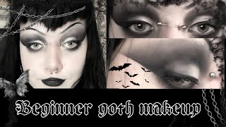 EASY GOTH MAKEUP FOR BABY BATS! 🦇🖤