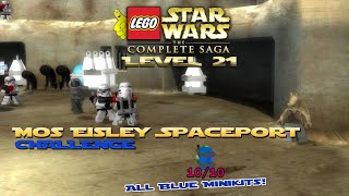 Lego Star Wars TCS: Ep 4 Chap 3 / Mos Eisley Spaceport CHALLENGE (All Blue Minikits) - HTG