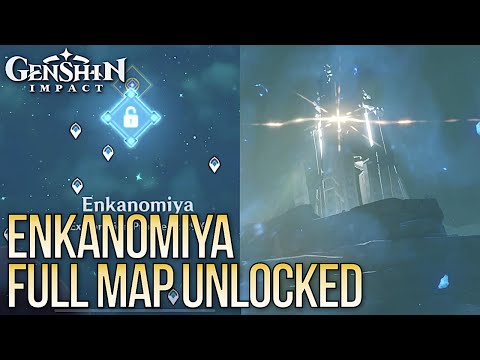 GENSHIN IMPACT - Full Enkanomiya Map Access - All Waypoints Unlocked