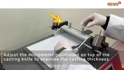 Flat sheet membrane casting machine |  Table Top | Lab Sacle equipment | MEMS