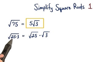 Simplify Square Roots 1 - Visualizing Algebra