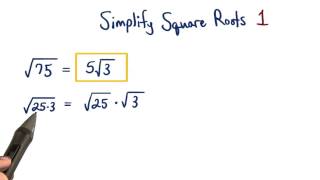 Simplify Square Roots 1 - Visualizing Algebra