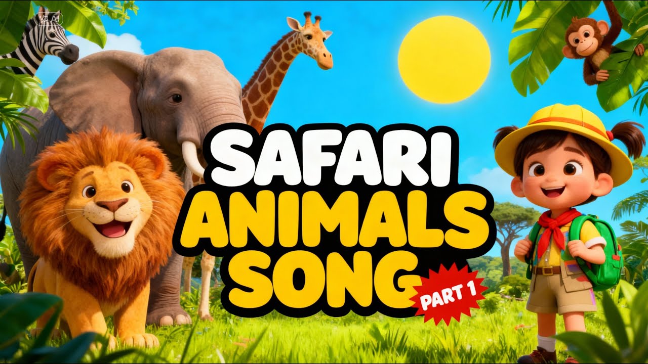 Safari Animals Song 🦁🐘 | African Animals for Kids | PART 1 | Discover with Güneş
