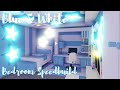 Blue&White BEDROOM SPEEDBUILD ♡Adopt me Roblox