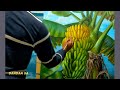 Paint a banana tree with acrylic on canvas by dandan sa  banana fruit  melukis pohon pisang