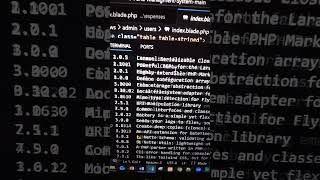 laravel trick: list all installed composer packages in seconds 🚀|#laravel #coding| @vustudy4121