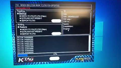 Ktag 8000 read edc17c69 fiat tipo 1.6 diesel 2017