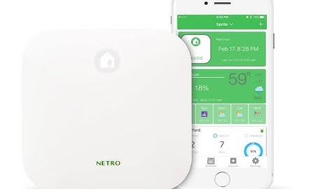 Netro Smart Sprinkler Controller, WiFi, Weather aware, Remote access, Compatible with Alexa-Overview