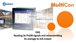 MultiCon CMC FAQ - Reading 3x Pt100 signals and retransmitting its average to mA output