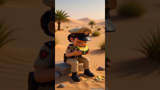 A police officer planted a watermelon patch in the desert #grow #viral #ai #animation #best