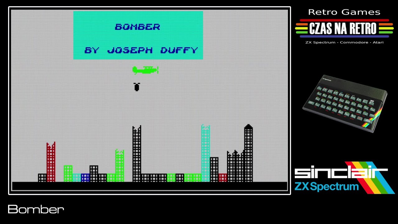 Bomber (mod) - ZX Spectrum - YouTube