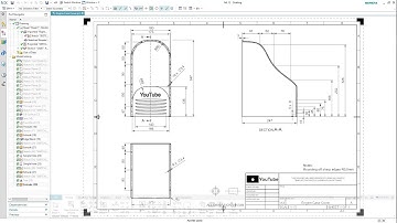SIEMENS NX 12 - ENGINE CASE COVER - CONCRETE MIXER - DRAWING