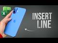How to Insert a Line in Excel on iPhone (tutorial)