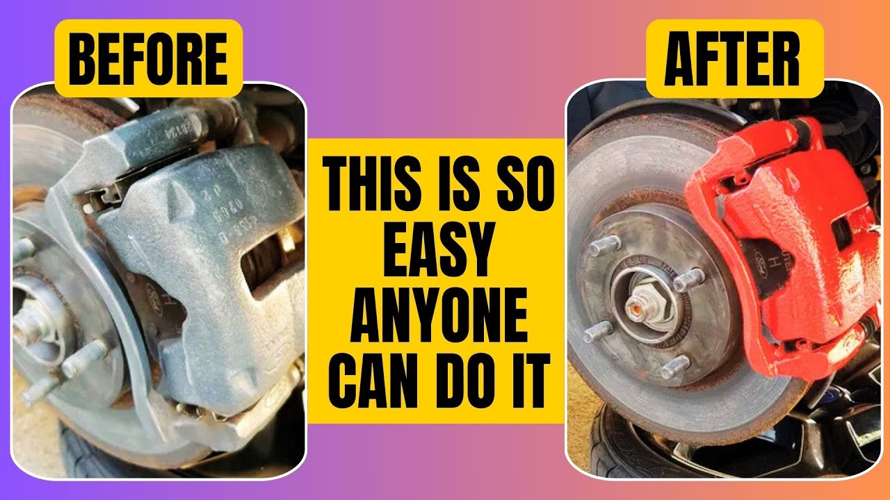 How to Paint Brake Calipers Without Removing Them - YouTube