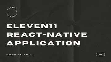 Complete project with React-Native & Laravel with SQL database
