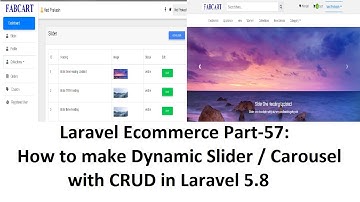Laravel Ecom Part-57: How to make dynamic slider/carousel with CRUD in laravel 5.8