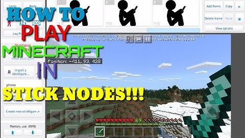 Minecraft X Stick Nodes ( A lazy animation with resource pack)