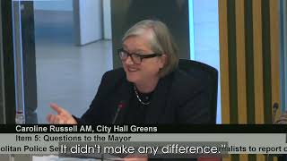 How are the Mayor and police making sure journalists can cover protests? | Caroline Russell