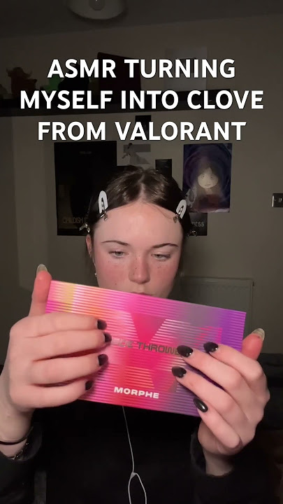 Turning myself into clove from valorant in ASMR #tingles #asmr #valorant #grwm