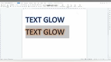 How to create text glow effect In wps office writer