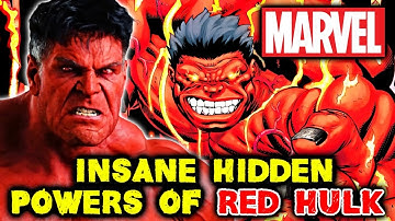 10 Insane Hidden Powers of Red Hulk That Makes Him One Of The Most Powerful Characters In Marvel!