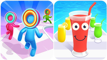 Layer Man 3D Vs Juice Run 3D  top  adventure  Max All Levels Android iOS Gameplay