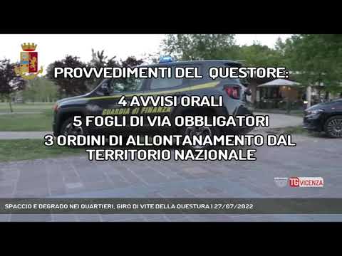 SPACCIO E DEGRADO NEI QUARTIERI, GIRO DI VITE DELLA QUESTURA | 27/07/2022