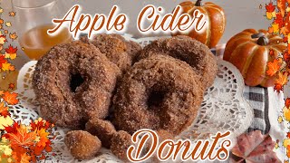 🍁Making Apple Cider Donuts ┃Fall Baking 🍁