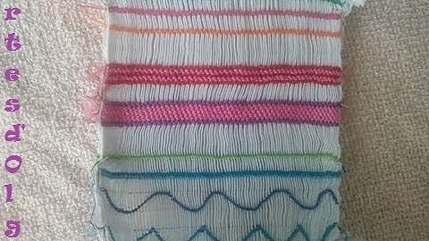 Hand Embroidery: Basic smocking stitches - Part 1 | Artesd