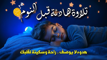 📖 قرآن يريح النفس قبل النوم | تلاوة هادئة تُذهب الهم وتشرح الصدر 💛🌙