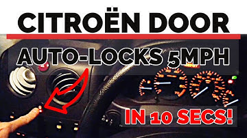 Citroen Berlingo 2004 Door Auto Lock Activation.