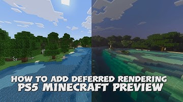 How to Enable Deferred Rendering On PS5 Minecraft!