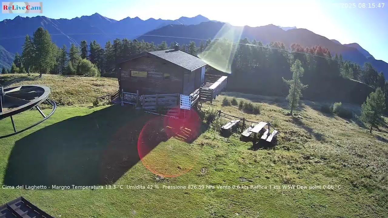 TimeLapse del 31/08/2025 della Livecam a Margno Cima del Laghetto 
