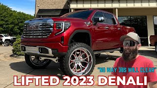 2023 GMC Sierra Denali on 26x14 Specialty Forged wheels & 9” FTS lift kit