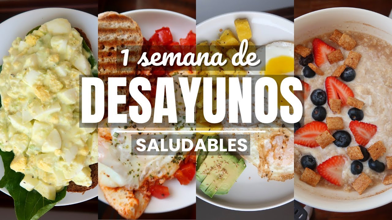 UNA SEMANA COMPLETA DE DESAYUNOS SALUDABLES | Michela Perleche - YouTube