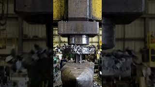 Can a 100-Ton Press Flatten a Railroad Spike? 🚆💥 #PressureTest