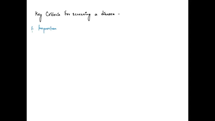 7 Which of the following is an example of an appropriate disease that meets all the criteria for sc…