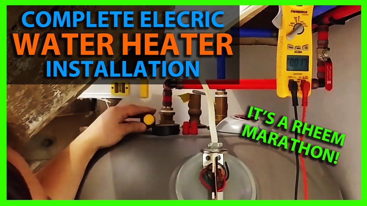 Electric Hot Water Heaters - How to Install a Water Heater